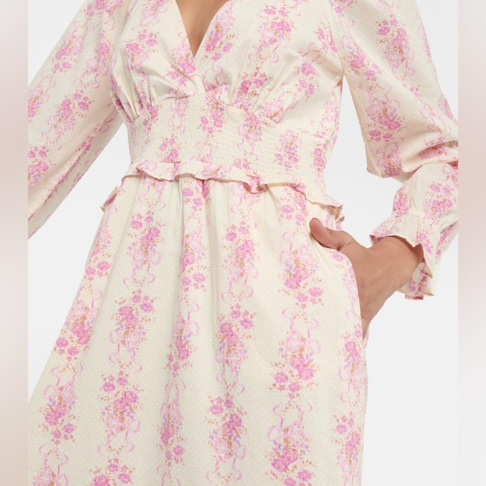 LOVESHACKFANCY Firefly floral cotton midi dress Size xs - Picture 5 of 11